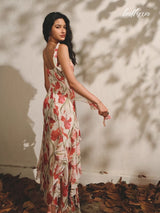 Blushing Bloom Sunset Maxi Dress