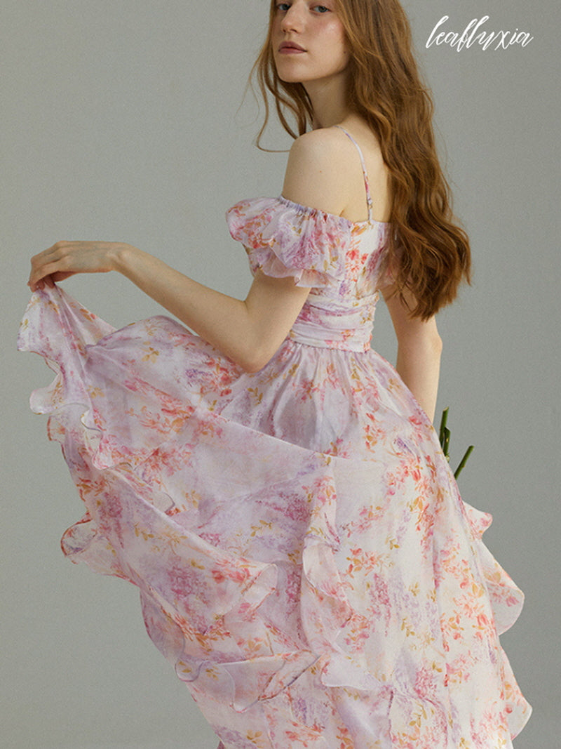 Soft Spring Floral Maxi Dress