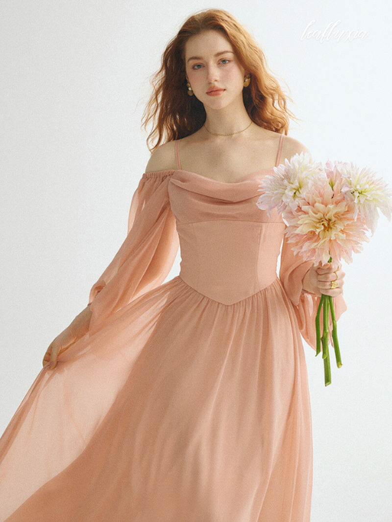 Soft Coral Grace Dress