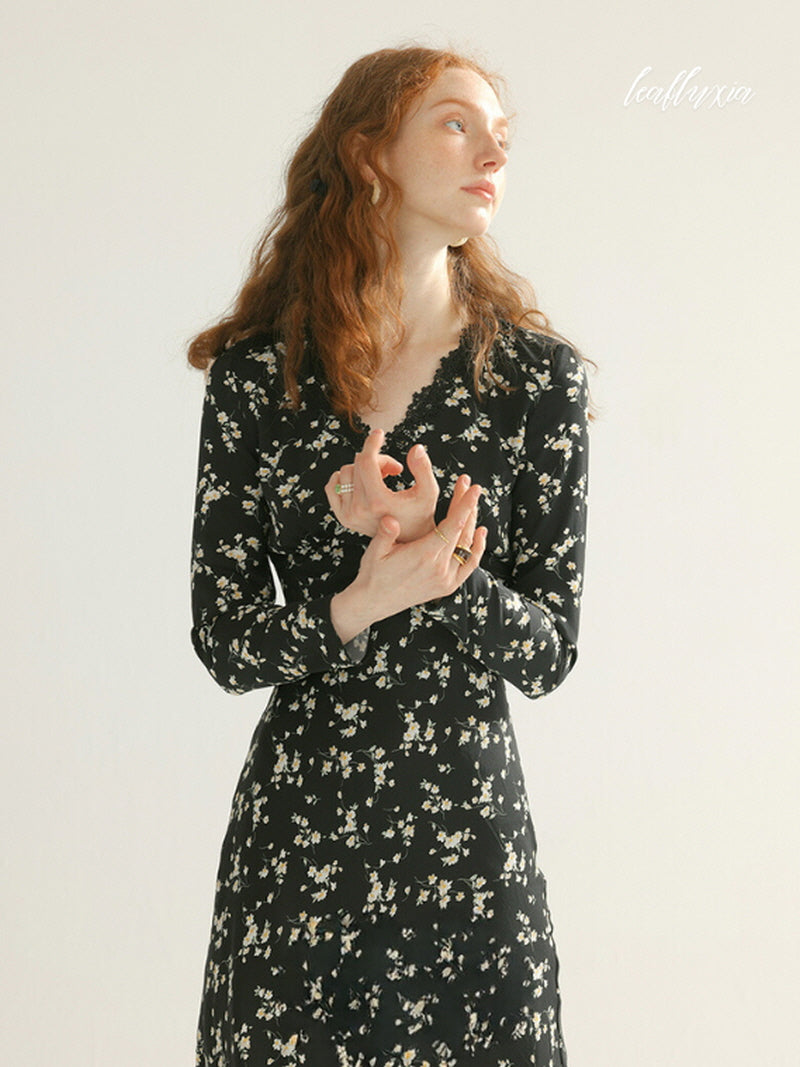 Noir Blossom Dress