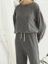 Cozy Knit Lounge Pajama Set