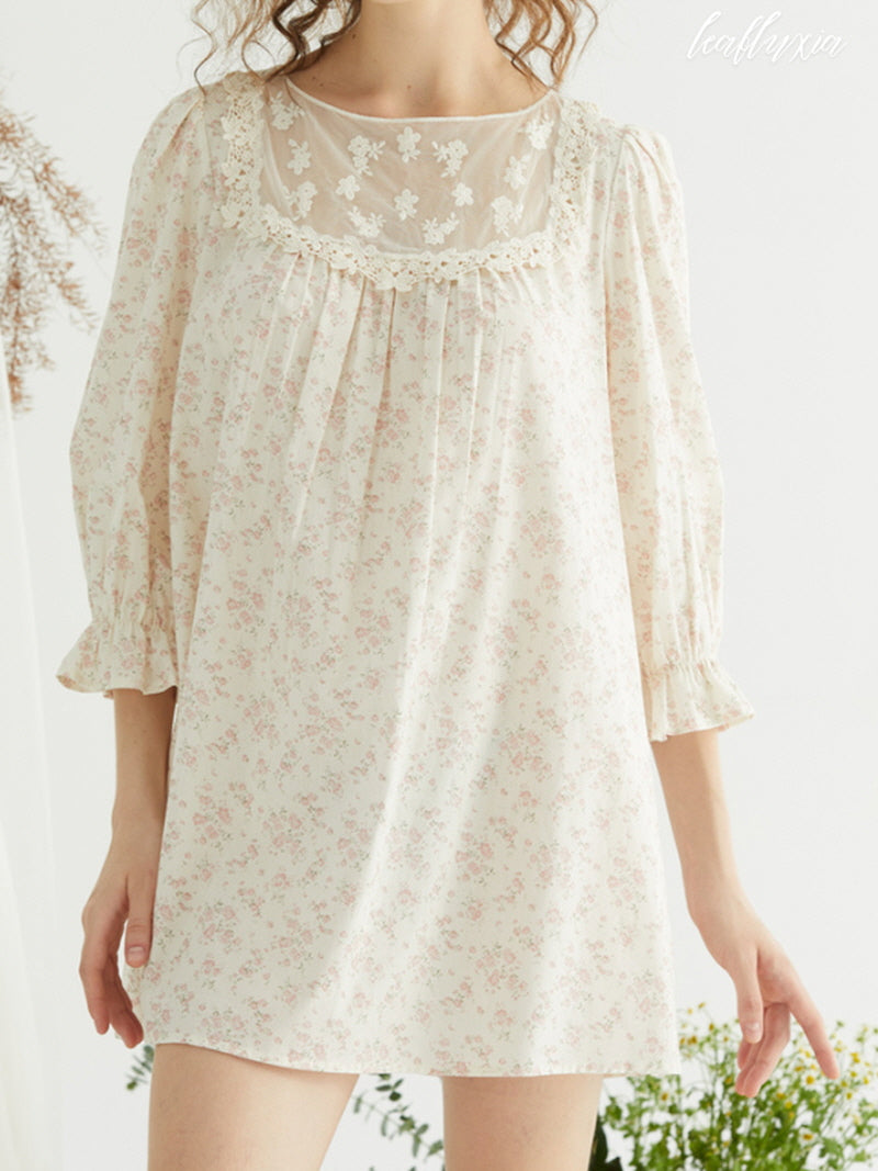 Ivory Blossom Night Pajama