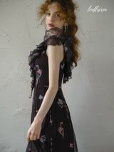 Pure Midnight Bloom Dress