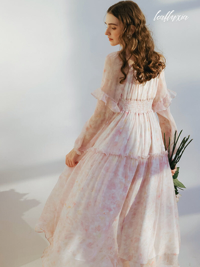 Blushing Petal Harmony Dress