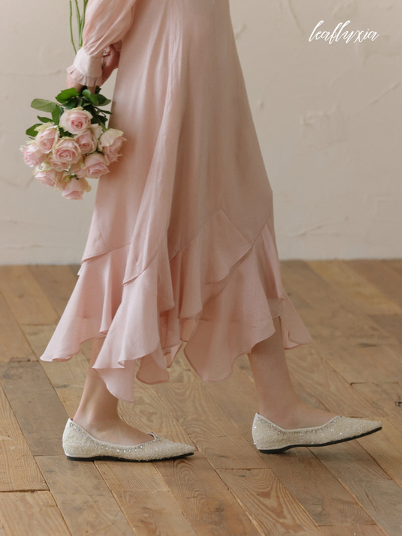 Rose Petal Layered Dress