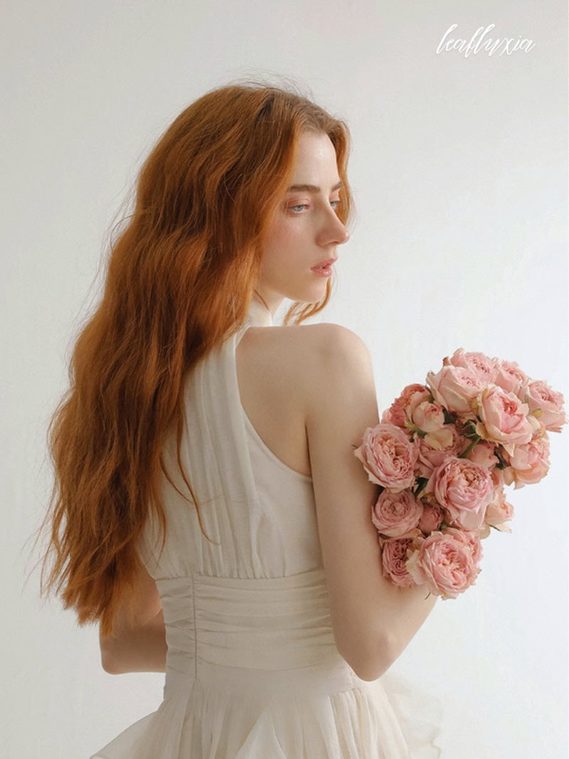 Ethereal Ivory Cascade Dress
