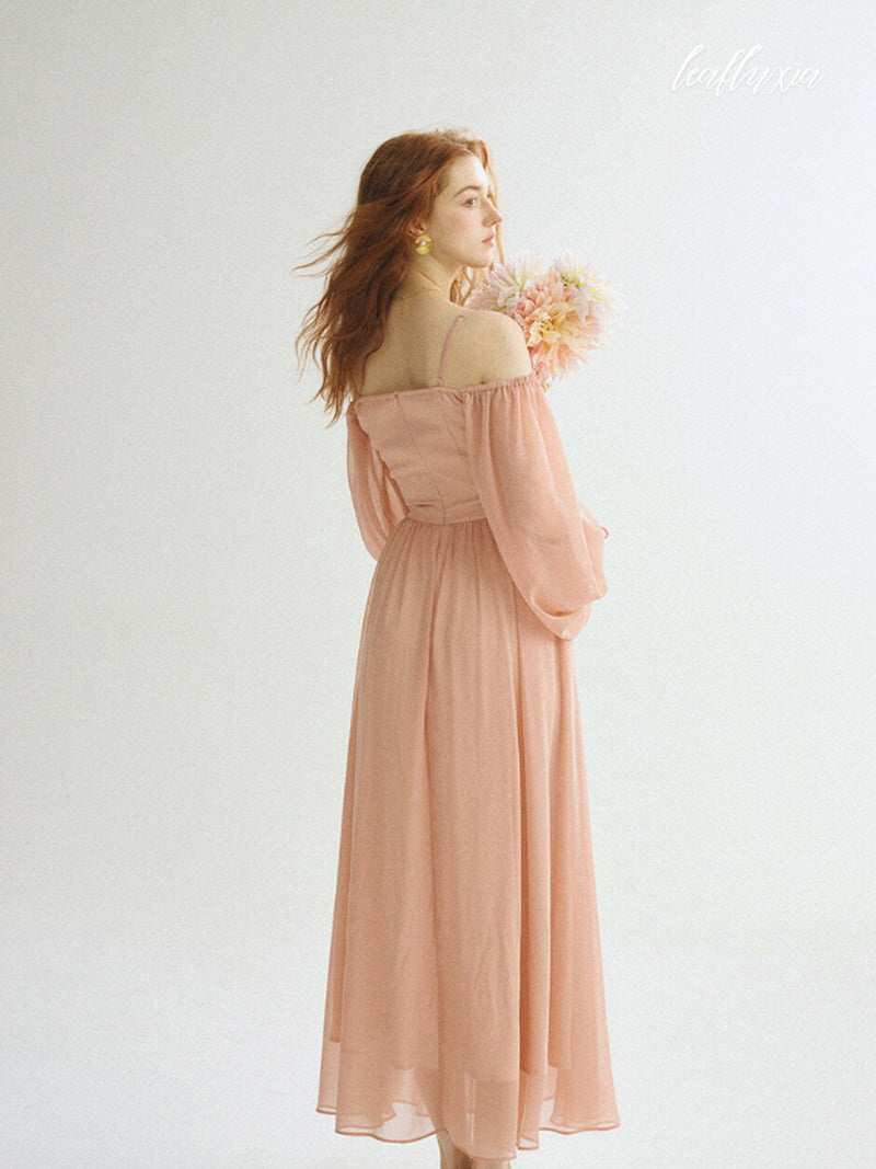 Soft Coral Grace Dress