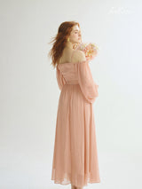 Soft Coral Grace Dress