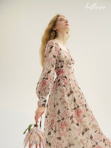 Floral Grace Long Dress