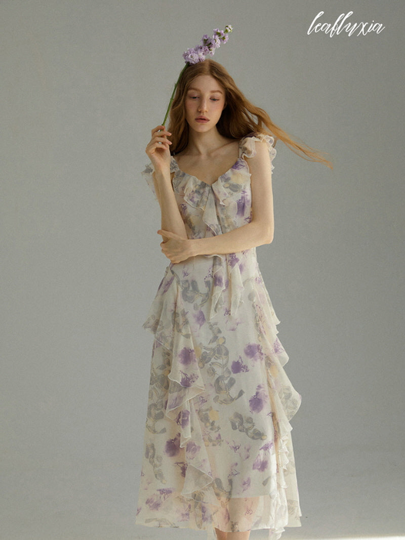 Lilac Meadow Blooms Dress