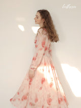 Blushing Rose Chiffon Dress