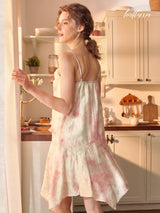 Sunset Petal Lounge Dress