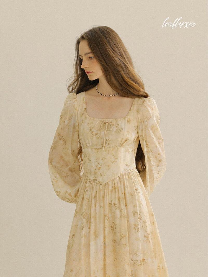 Sunlit Blossom Gown Dress