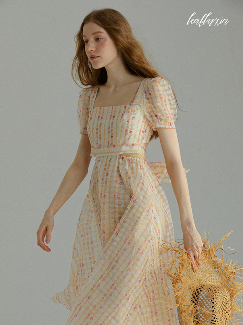 Citrus Blossom Cottage Dress