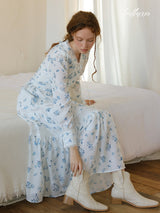 Serene Blue Meadow Dress