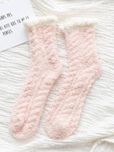 Pastel Cozy Fuzzy Sock