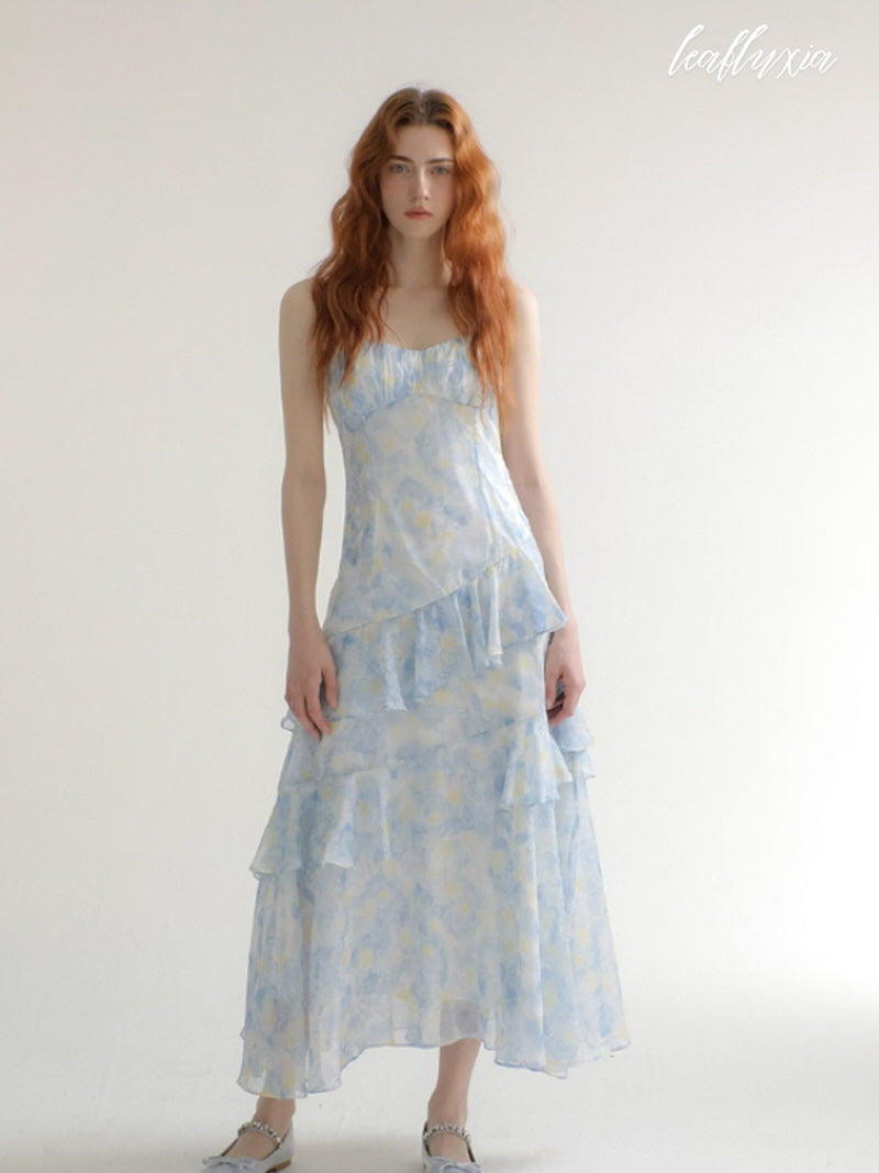 Ocean Bloom Maxi Dress