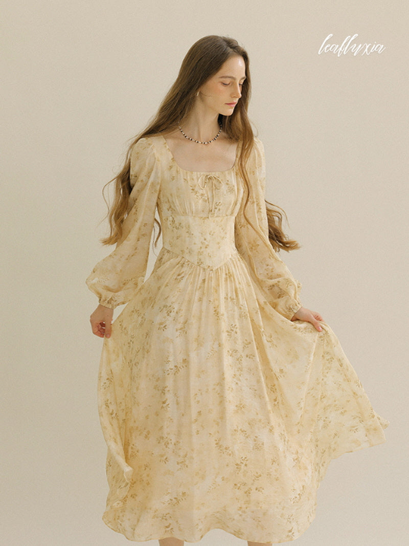 Sunlit Blossom Gown Dress