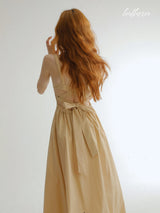 Golden Sand A-Line Dress