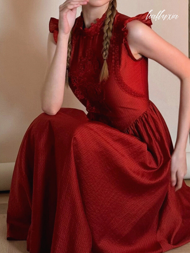 Timeless Ruby Crimson Dress