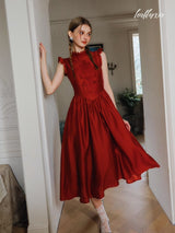 Timeless Ruby Crimson Dress