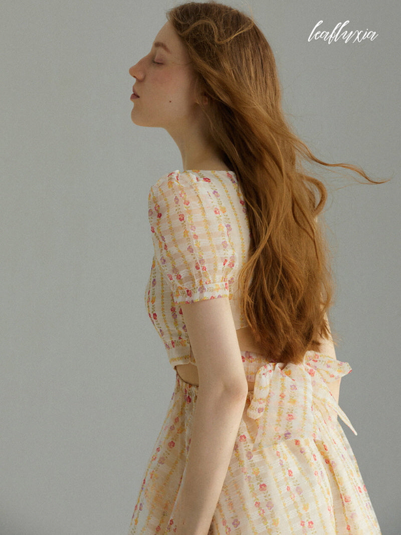 Citrus Blossom Cottage Dress