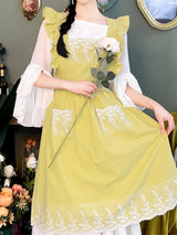 Elegant Lace Cotton Apron