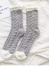 Pastel Cozy Fuzzy Sock