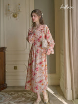 Antique Rose Floral Dress