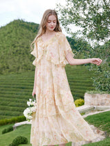 Peach Blossom Reverie Dress
