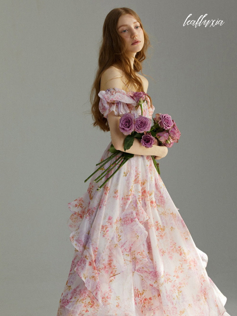 Soft Spring Floral Maxi Dress
