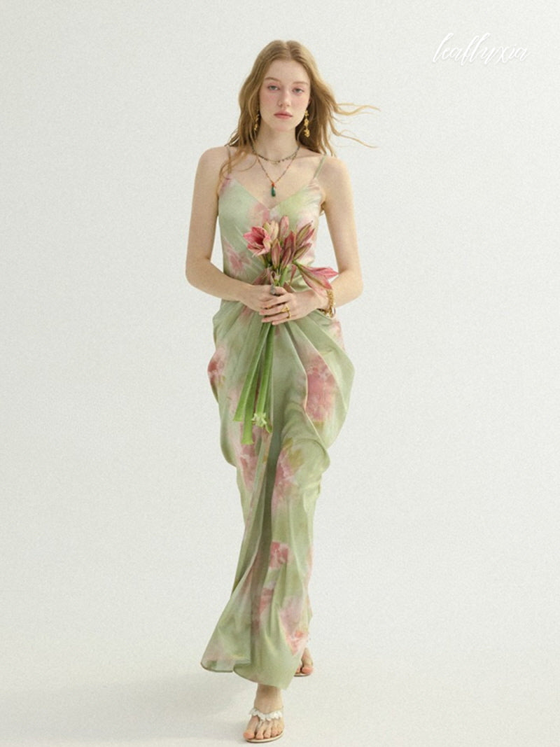 Garden Muse Draped Dress
