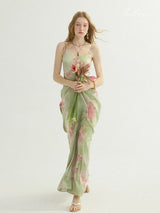 Garden Muse Draped Dress