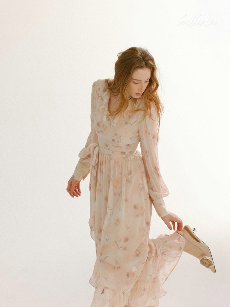 Rosewater Ruffle Dress