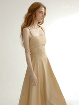 Golden Sand A-Line Dress