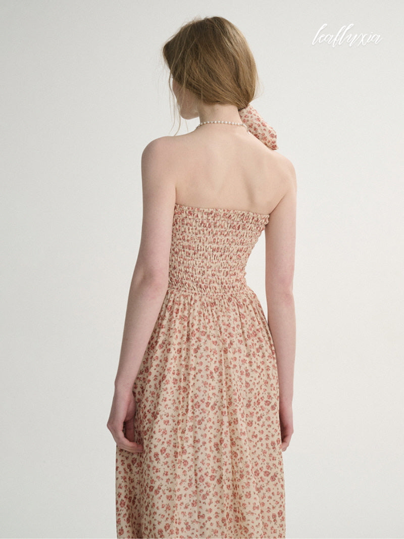 Wild Rose Smocked Maxi Dress