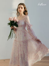 Blushing Petal Harmony Dress
