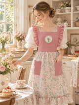 Romantic Floral Lace Apron