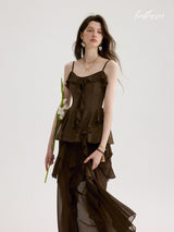 Eclipse Mocha Ruffle Set