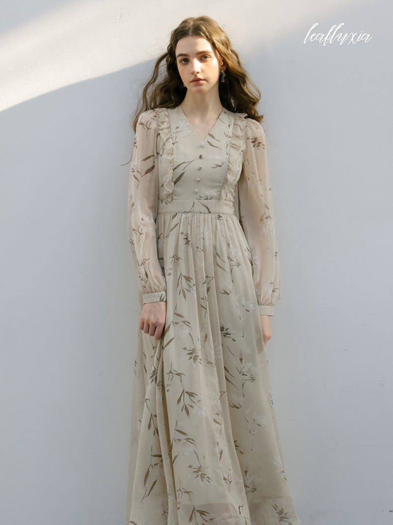 Golden Dusk Grace Dress