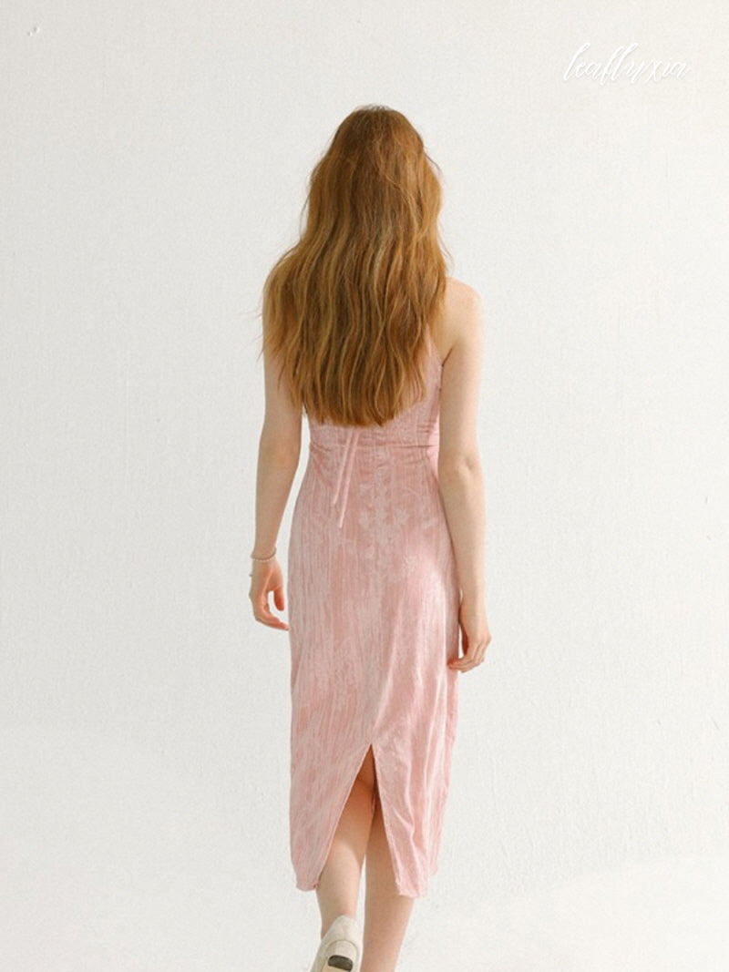 Rosy Whisper Floral Dress