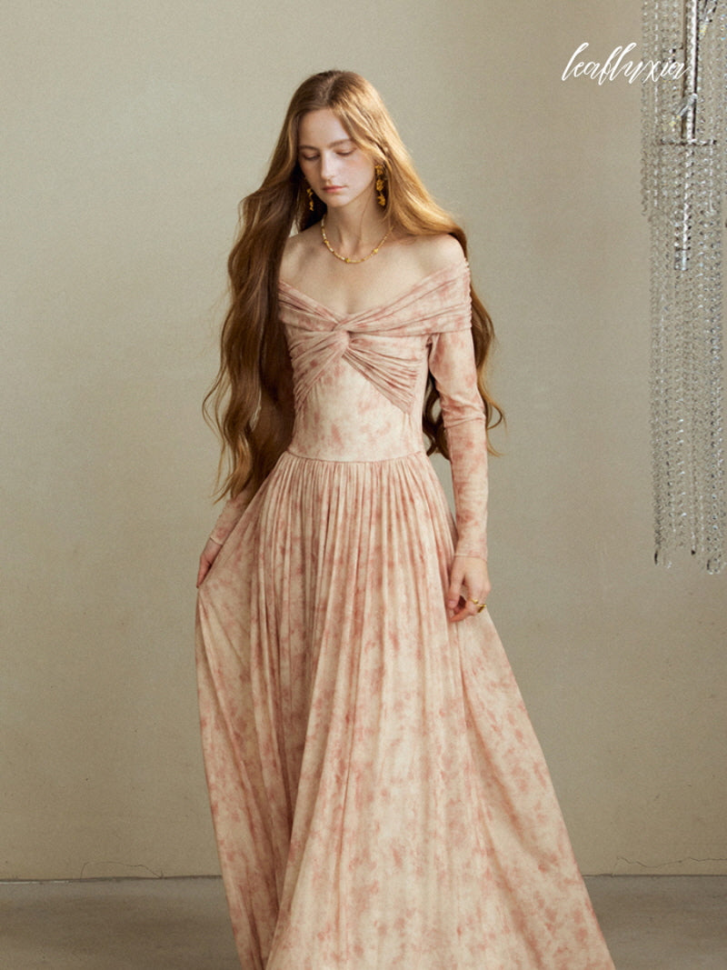 Ethereal Rose Dusk Dress