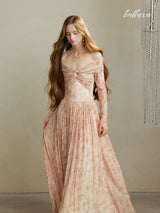 Ethereal Rose Dusk Dress