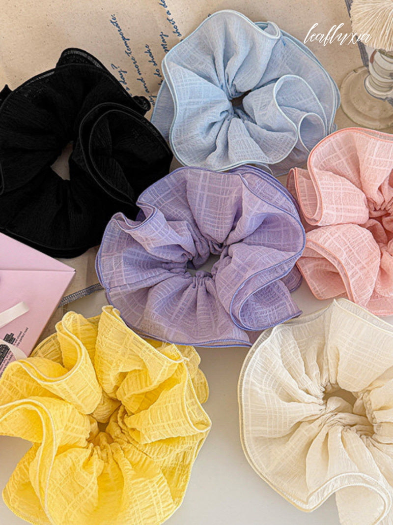 Aurielle Sheer Bloom Scrunchie