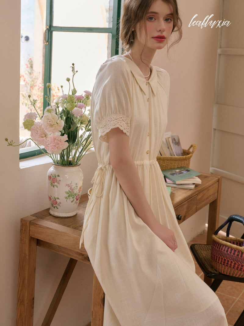 Vanilla Cream Lace Dress