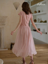 Blush Petal Tulle Dress