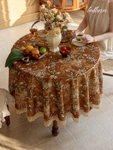 Amber Meadow Round Tablecloth