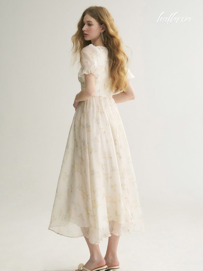 April Poem Puff Dress