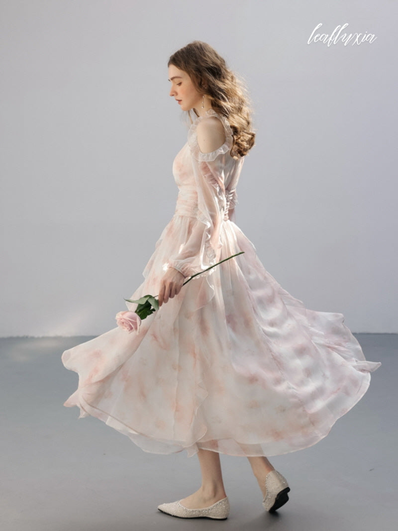 Rosy Haze Elegance Dress