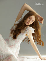 Dreamy Petal Ruffle Dress